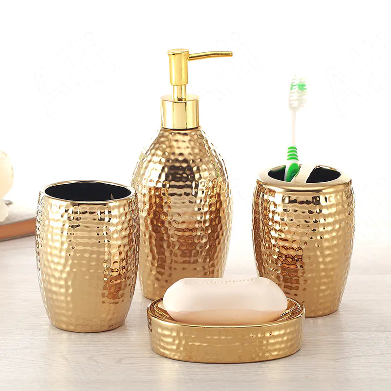 Modern Ceramic 5-Piece Bathroom Accessory Set