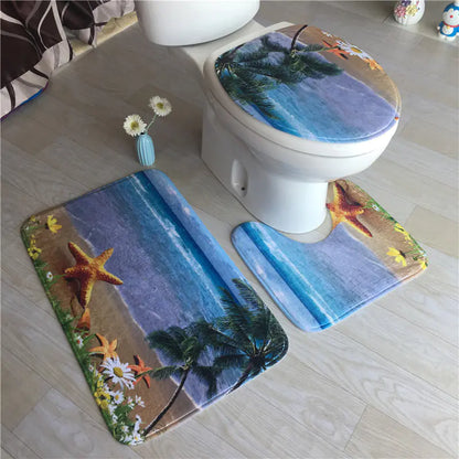 European Style Bathroom Mat for Restroom Decor