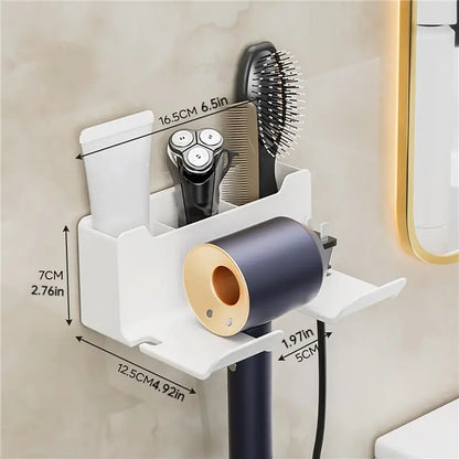 Wall Mounted Bathroom Storage Holder for Hair Tools
