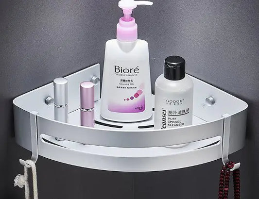 No-Drill Bathroom Storage Rack