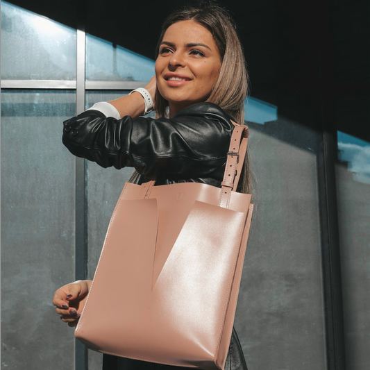 Leather Tote Bag for Women, Leather Laptop Tote,  Hand Ma...