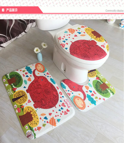 European Style Bathroom Mat for Restroom Decor