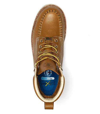 Image of Rockrooster Mens 7 Inch Brown Soft Toe Wedge Work Boots With Vibram® Outsole Vap611 1140217607 from Edmene LLC