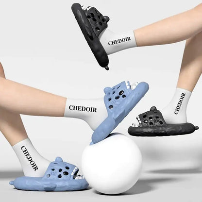 Skull Ins Shark EVA Light Bottom Bathroom Slippers