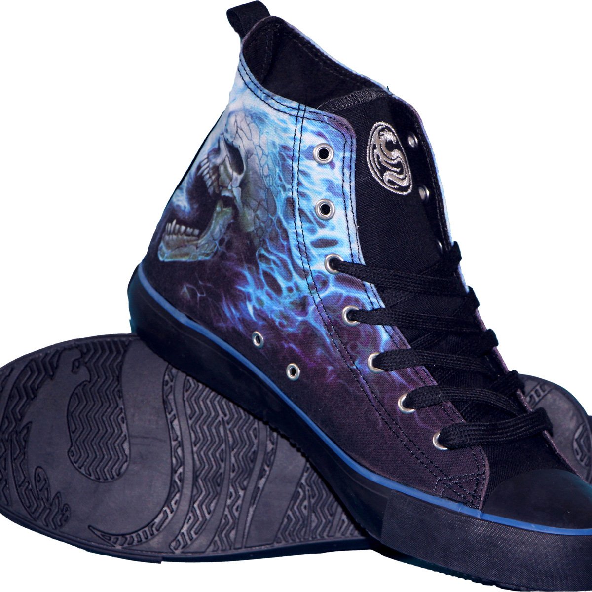 Image of Flaming Spine Sneakers Ladies High Top Laceup 281813422 from Edmene LLC