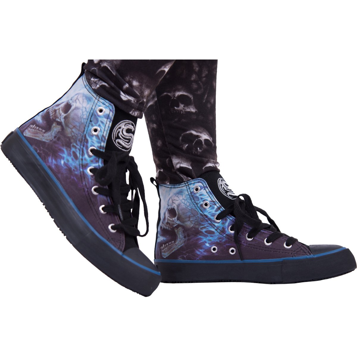 Image of Flaming Spine Sneakers Ladies High Top Laceup 281813422 from Edmene LLC