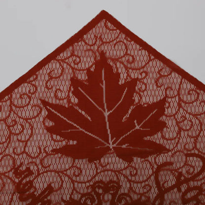 Thanksgiving and Halloween Table Runner with Leaves and Pumpkins