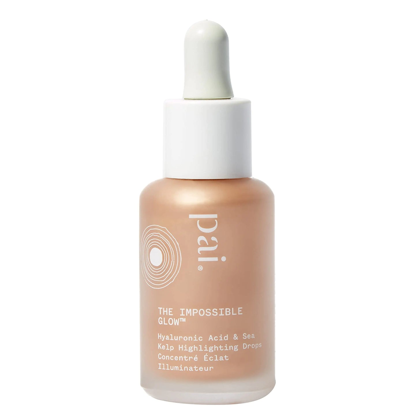 Pai Skincare - The Impossible Glow Organic Hyaluronic Acid + Sea Kelp Glow Drops | Natural Vegan Sensitive Skincare (Rose Gold 1 fl oz | 30 ml)
