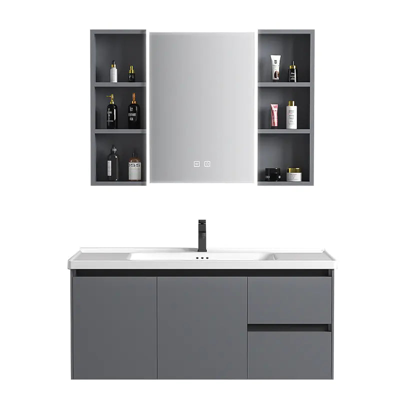 Elegant Drawer Bathroom Cabinet with Ceramic Sink Combo
