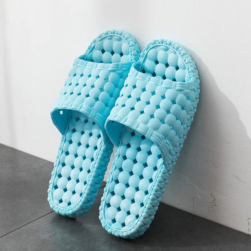 Unisex Hollow Out Bathroom Slippers for Home Use