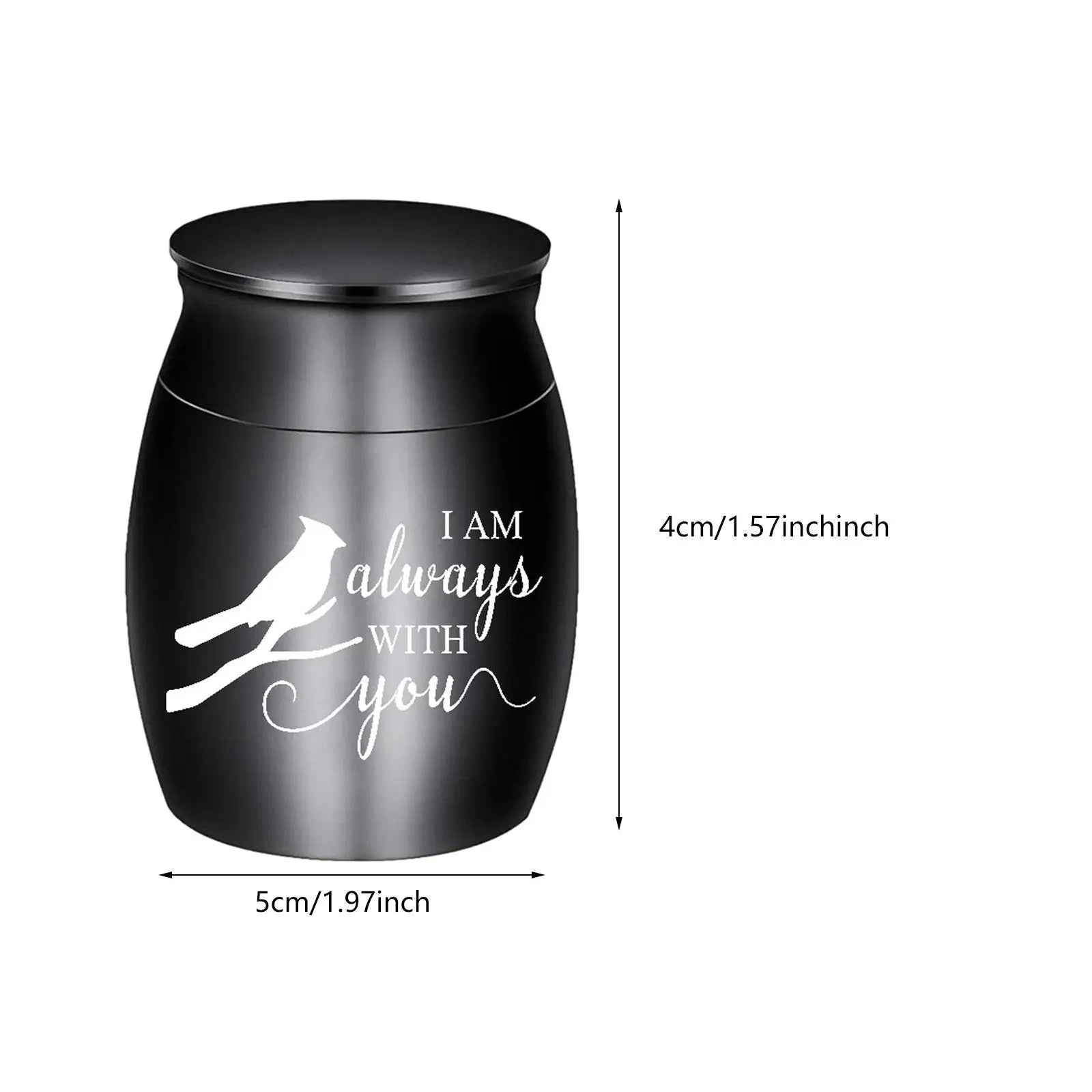 Image of New Multi Colored Stainless Steel Pet Urn Sealed Funeral Memorial Ash Holder For Dog Cat Bird Mouse Cremation Ashes from Edmene LLC