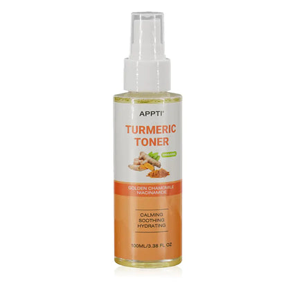 Turmeric Skincare Set: Toner, Cream, Serum, Mask, Scrub