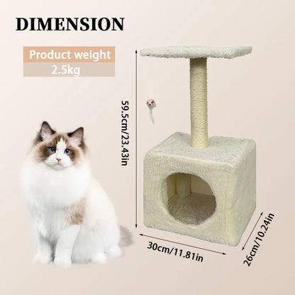 Image of Yxt Pet Supplies Natural Sisal Cat Climbing Frame Square Flannel Cat Nest Home Decorations from Edmene LLC