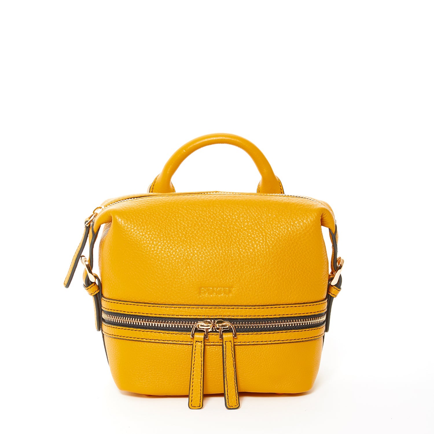 Image of SUSU Leather Backpack for Women  Yellow Purse Convertible... from Edmene LLC