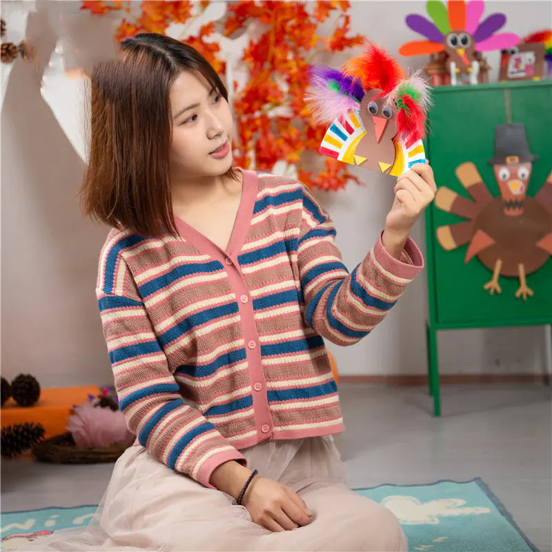 Thanksgiving Turkey Headband Craft for Kids DIY