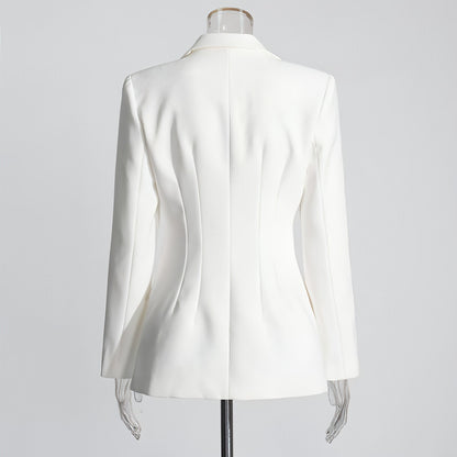 Image of Fashion Slim Fit Patchwork Suit Jacket For Women 1096684688 from Edmene LLC