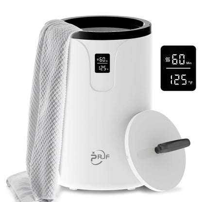 RRJF Towel Warmer Towel Warmer Bucket for Bathroom with LED Display Large Towel Warmers for BedroomFits Up to Two Oversized Towels Bathrobes BlanketsChristmas Thanksgiving Day Mother Gift Black