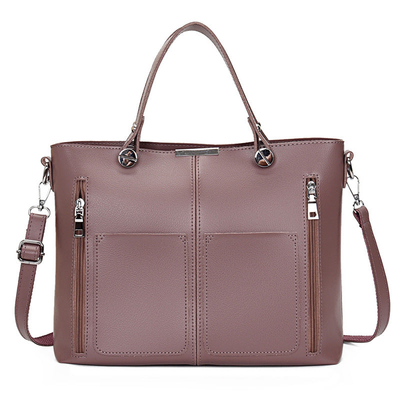 Image of Double Pocket Crossbody Stitching Shoulder Bag 1559444391 from Edmene LLC