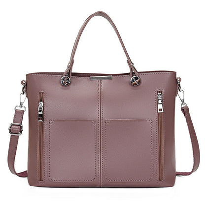 Image of Double Pocket Crossbody Stitching Shoulder Bag 1559444391 from Edmene LLC
