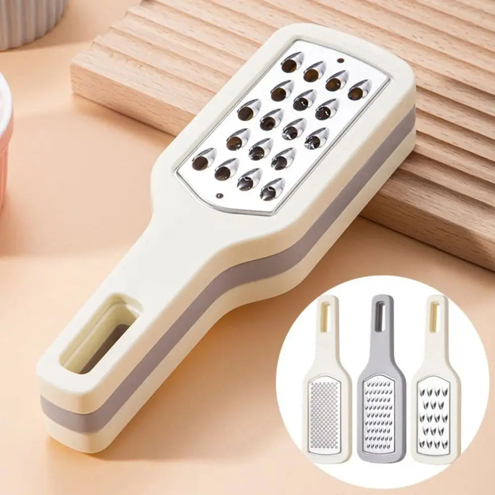 3 In 1 Cheese Grater Portable Handheld Stainless Steel Vegetable