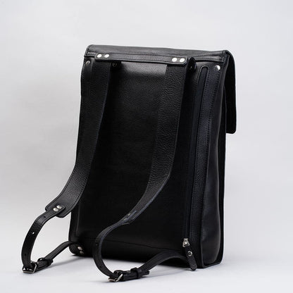 Image of Leather Laptop Backpack The Minimalist Black 985288941 from Edmene LLC
