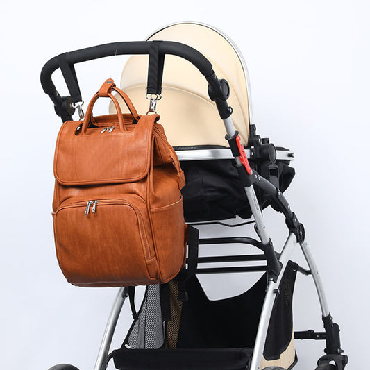 Image of New PU Leather Diaper Bag Baby Mummy Maternity Bag from Edmene LLC