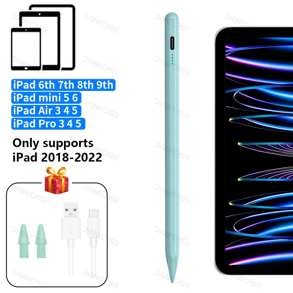 For Apple Pencil 2 1 Palm Rejection Power Display iPad Accessories iPad 2022 2021 2020 2019 2018 Pro 11 12.9 Air Mini Stylus Pen