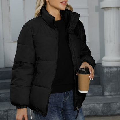 Winter Coat Women Casual Windproof Down Cotton Coat Warm Thickened