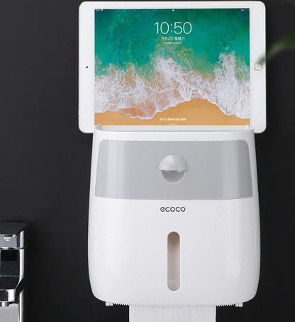 Tissue Box and Bathroom Storage Organizer Shelf