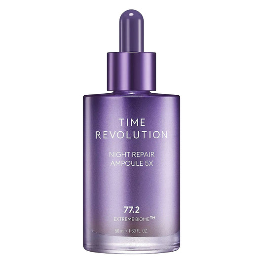 MISSHA Time Revolution Night Repair Face Serum Ampoule (5th Gen) - Overnight Probiotic Skincare for Intensive Repair and Radiance 1.69 Fl Oz