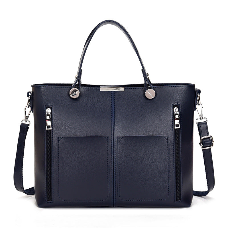 Image of Double Pocket Crossbody Stitching Shoulder Bag 1559444391 from Edmene LLC