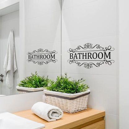 Minimalist Self-Adhesive Bathroom Wall Stickers