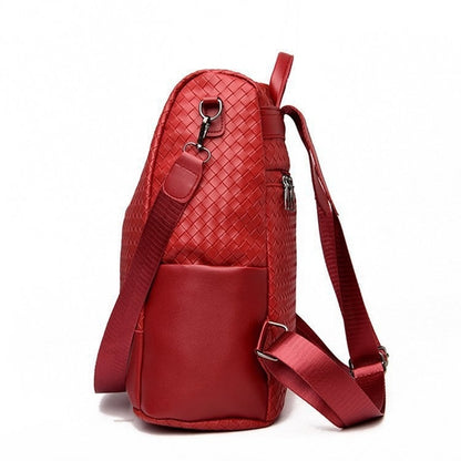 ALLFASHION™ – BohoMetro Woven Leather Backpack