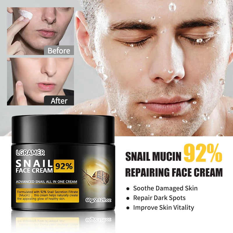 Image of Anti Wrinkles Snail Face Cream Collagen Moisturizing Nour... from Edmene LLC