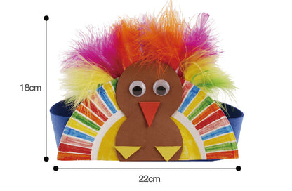 Thanksgiving Turkey Headband Craft for Kids DIY