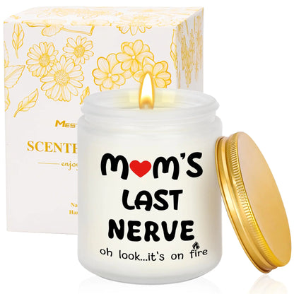 Gifts for Mom from Daughter Son Funny Candle for Mom Unique Mom Gift Ideas on Christmas Thanksgiving Birthday Mothers Day (Lavender Scent)