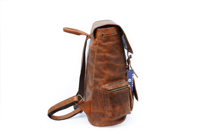 Image of Buffalo Leather Backpack Handmade 15 5 Inch Unisex Backpack 1099867043 from Edmene LLC