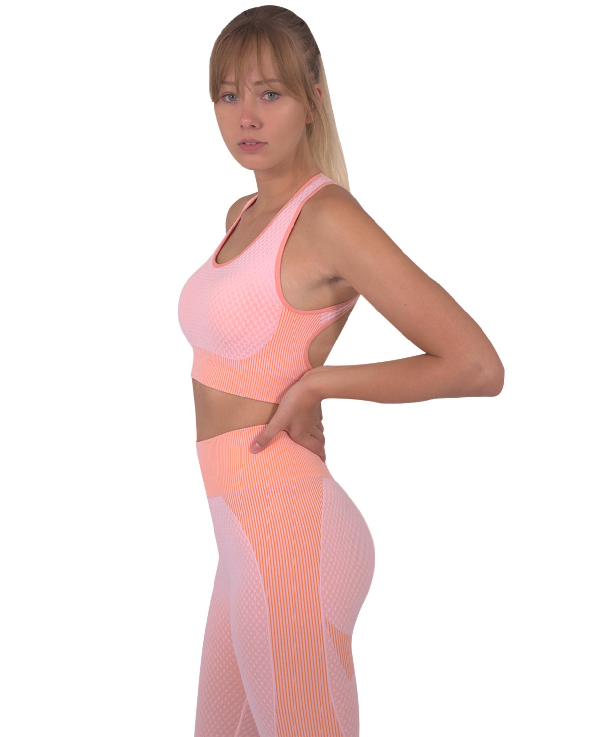 Image of Trois Seamless Sports Bra Pink 88582043 from Edmene LLC