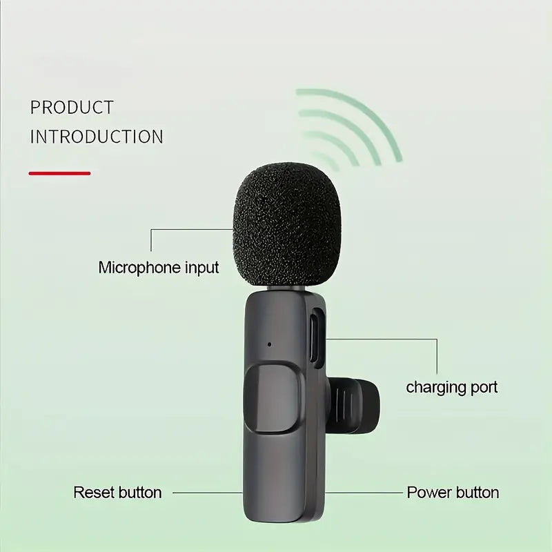 Image of Wireless Lavalier Microphone Clip On Mic With Noise Reduction 883319057 from Edmene LLC