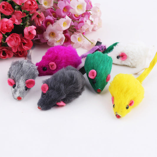 Image of 10 PCS PLUSH MOUSE CAT TOYS (Random Color) from Edmene LLC