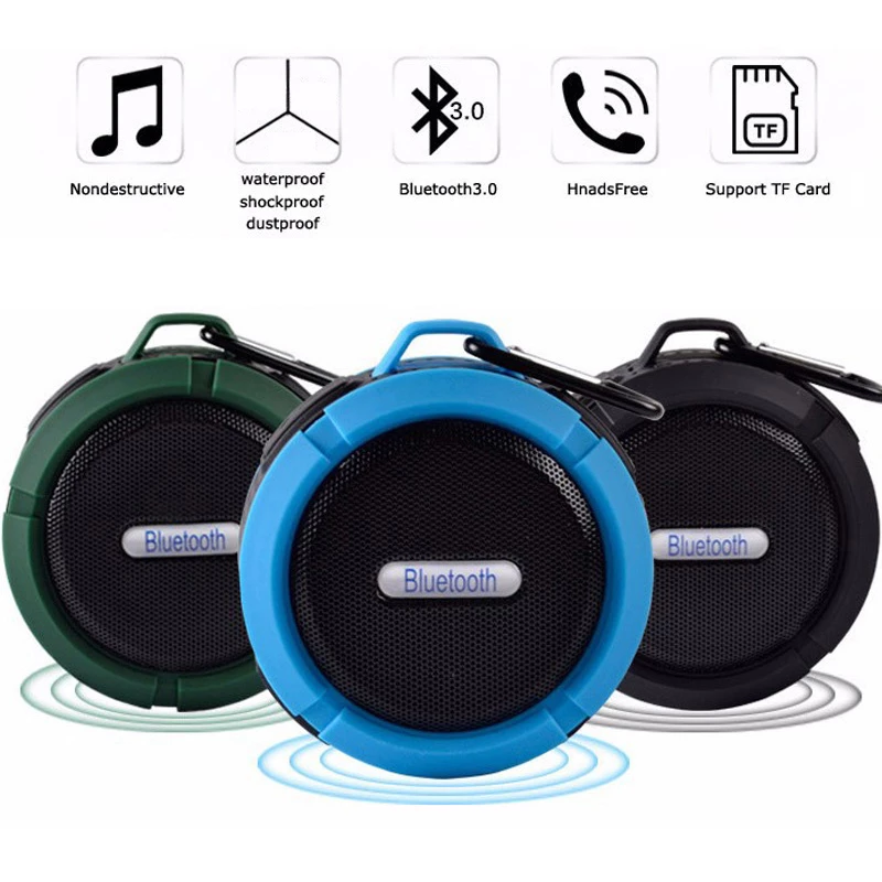 Image of Mini Portable Waterproof Bluetooth Speaker With Suction Cup 860075385 from Edmene LLC