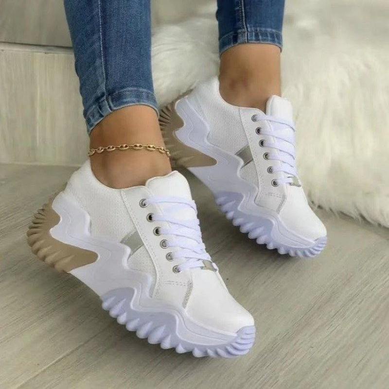 Image of Breathable Vulcanized Women  Shoes Casual Platform Sneakers from Edmene LLC