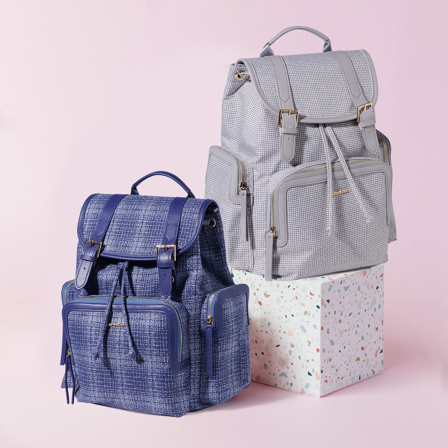 Image of Fashion Tweed Baby Diaper Bag Backpack from Edmene LLC