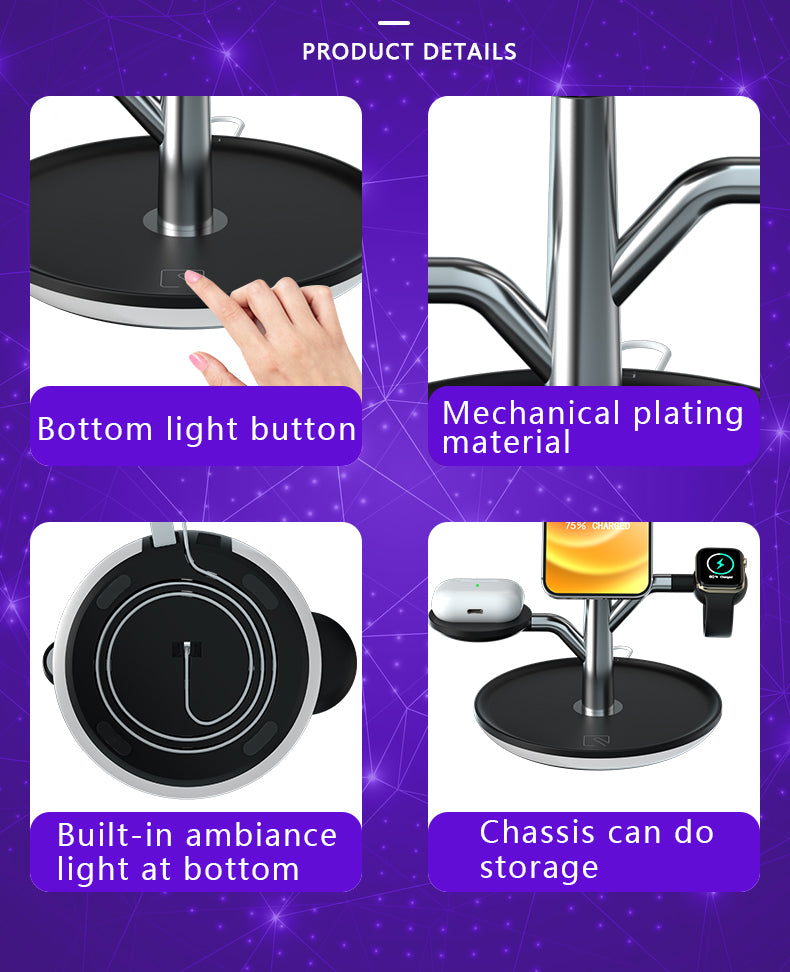 Image of Universal Wireless Charging Stand For Iphone Apple Watch Airpods 1441764054 from Edmene LLC