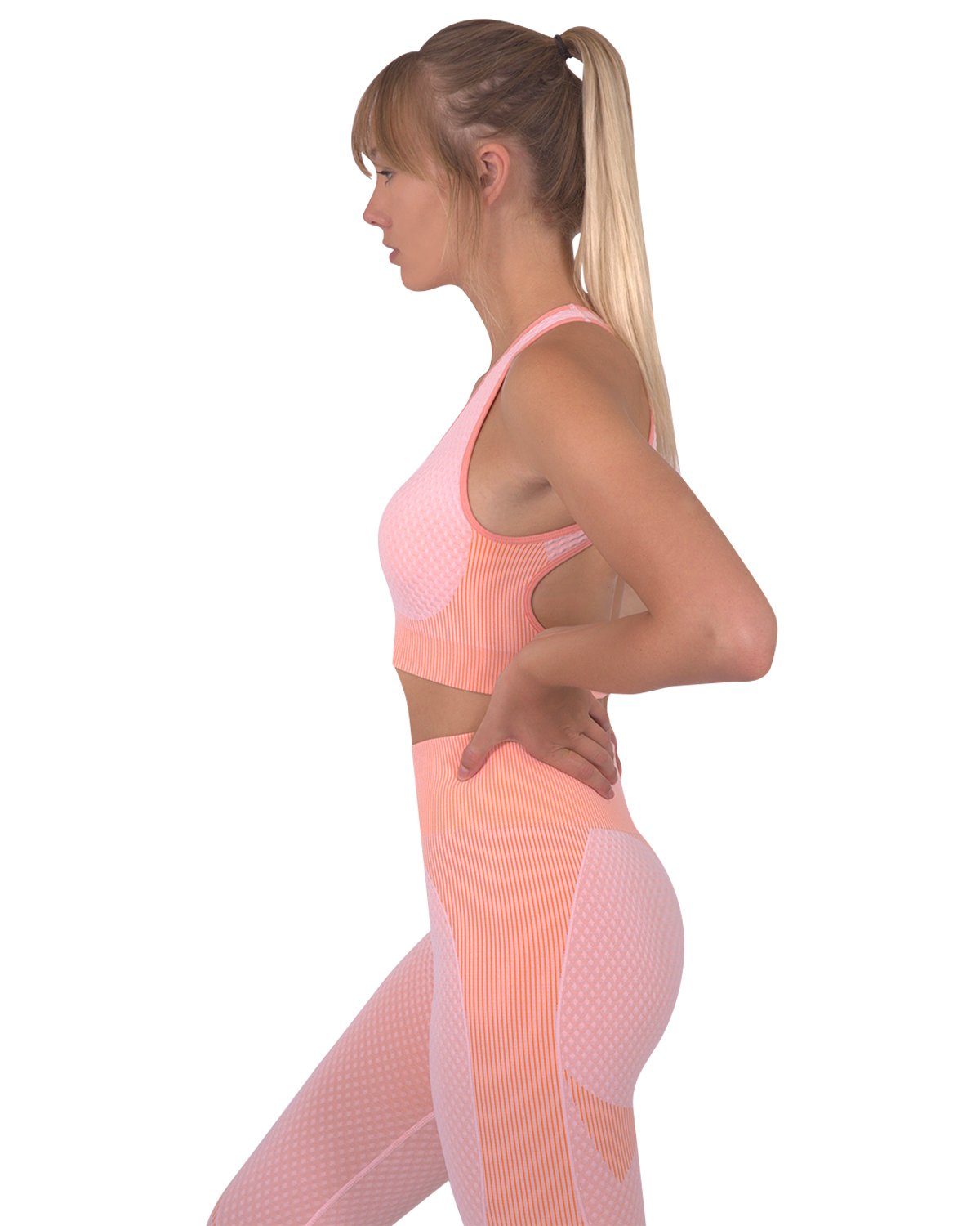 Image of Trois Seamless Sports Bra Pink 88582043 from Edmene LLC