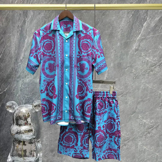 Image of Summer time fine men beach shorts set from Edmene LLC