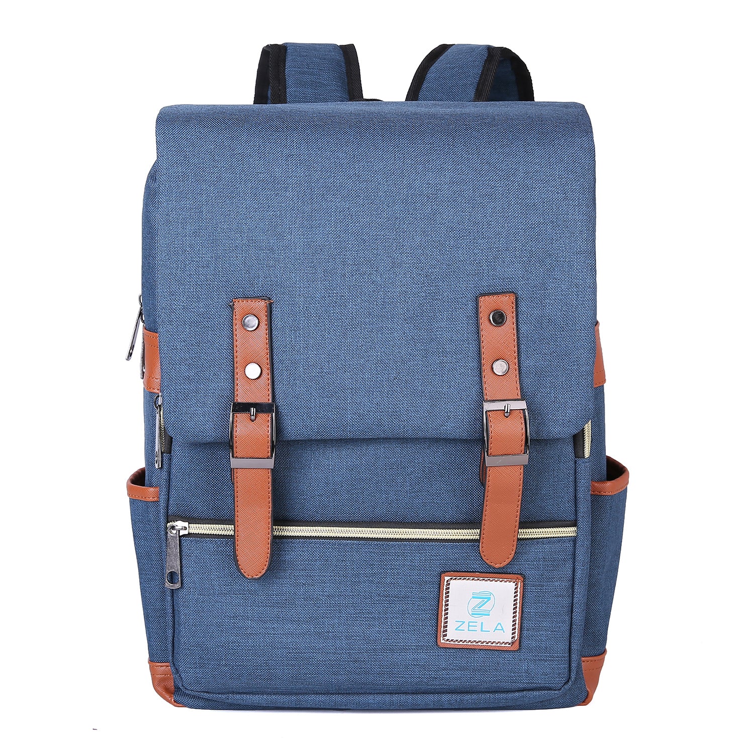 Image of Slim Backpack College School Business Fits 15 Inch Laptop Dark Blue 1073528485 from Edmene LLC