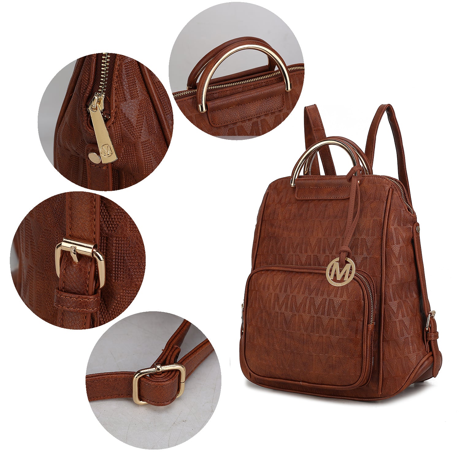 Image of Mkf Collection Torra Milan Signature Trendy Backpack By Mia K 23145850 from Edmene LLC