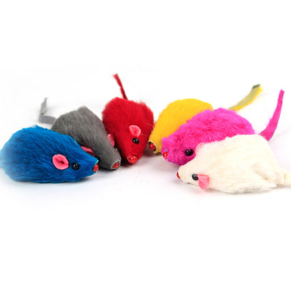 Image of 10 Pcs Plush Mouse Cat Toys Random Color 1059899469 from Edmene LLC