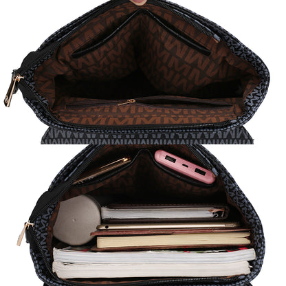 Leidy M Signature/Croco Backpack